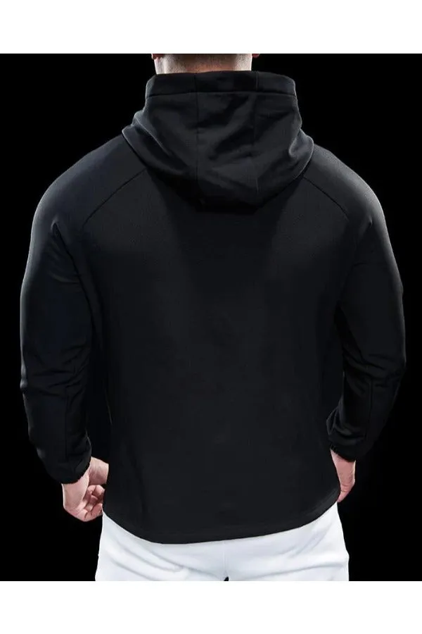 Wind Resistance Fleece Soft Shell Hooded Jacket