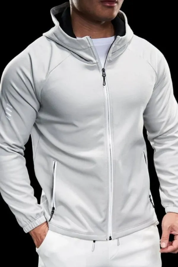 Wind Resistance Fleece Soft Shell Hooded Jacket