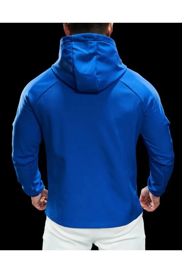 Wind Resistance Fleece Soft Shell Hooded Jacket