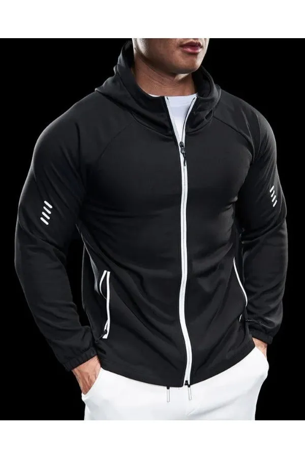 Wind Resistance Fleece Soft Shell Hooded Jacket