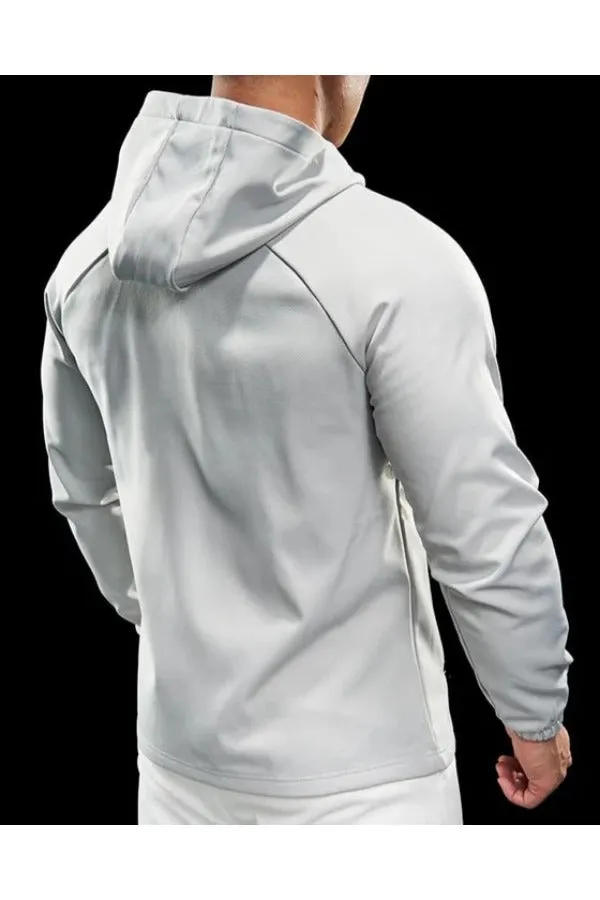 Wind Resistance Fleece Soft Shell Hooded Jacket