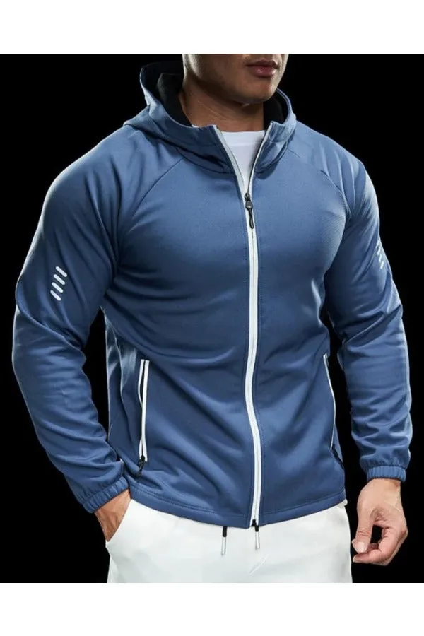 Wind Resistance Fleece Soft Shell Hooded Jacket
