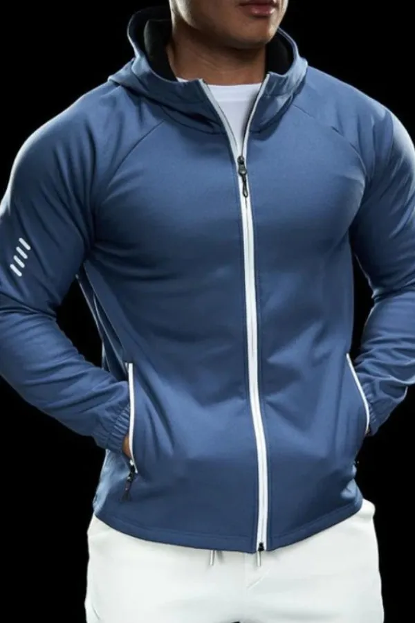 Wind Resistance Fleece Soft Shell Hooded Jacket