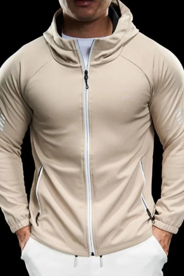 Wind Resistance Fleece Soft Shell Hooded Jacket