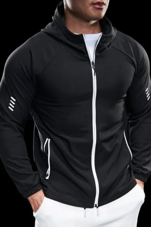 Wind Resistance Fleece Soft Shell Hooded Jacket