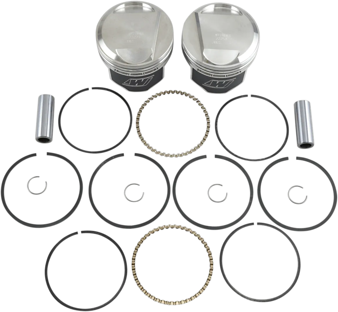 Wiseco K1623 K Piston Kit (80ci., Domed) - Standard Bore 3.497in., 9.5:1 Compression