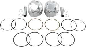 Wiseco K1624 K Piston Kit (80ci., Domed) - .010in. Oversize to 3.507in., 9.5:1 Compression