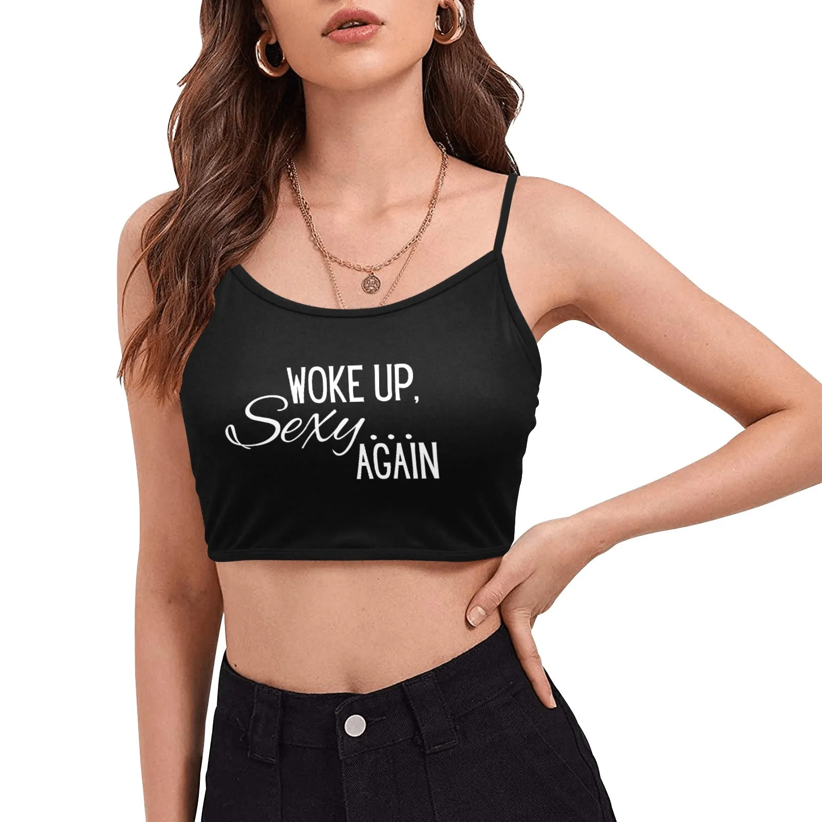 Woke Up Sexy Top & Undies Black