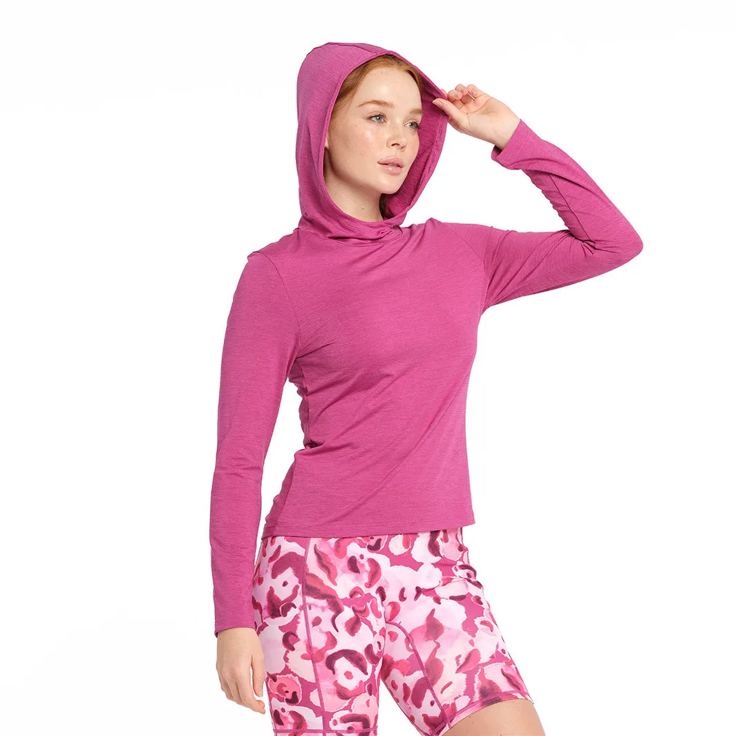 Womens Active Hood - Wild Aster
