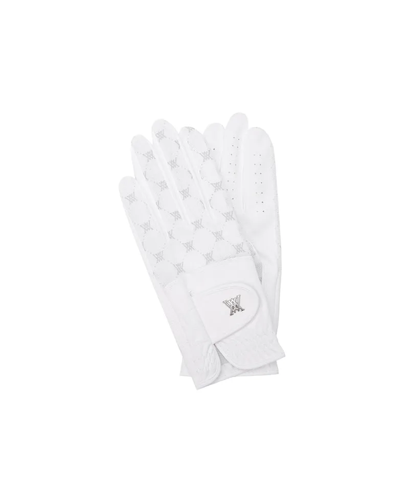 Women's Monogram See-Through Glove (PAIR) - White