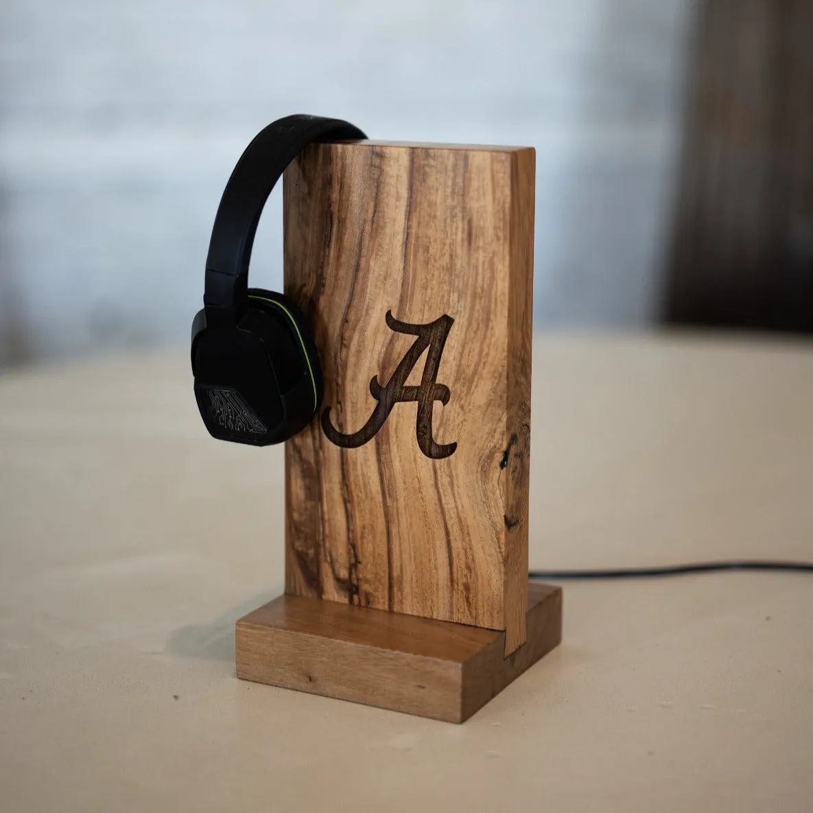 Wood Headset Stand | University of Alabama