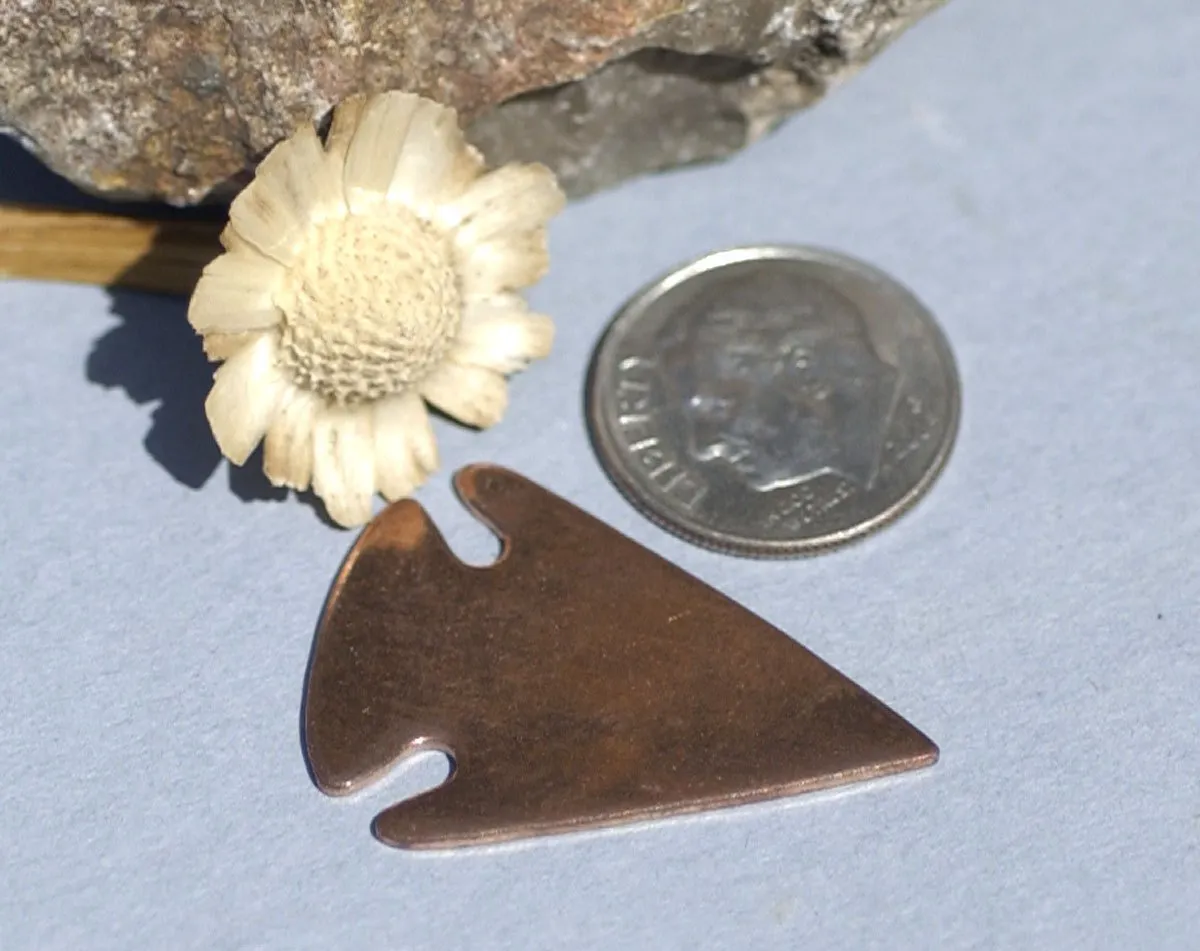 Woodgrain Pattern Arrowhead Blanks Cutout Shape for Enameling Metalworking Soldering Blank Variety of Metals