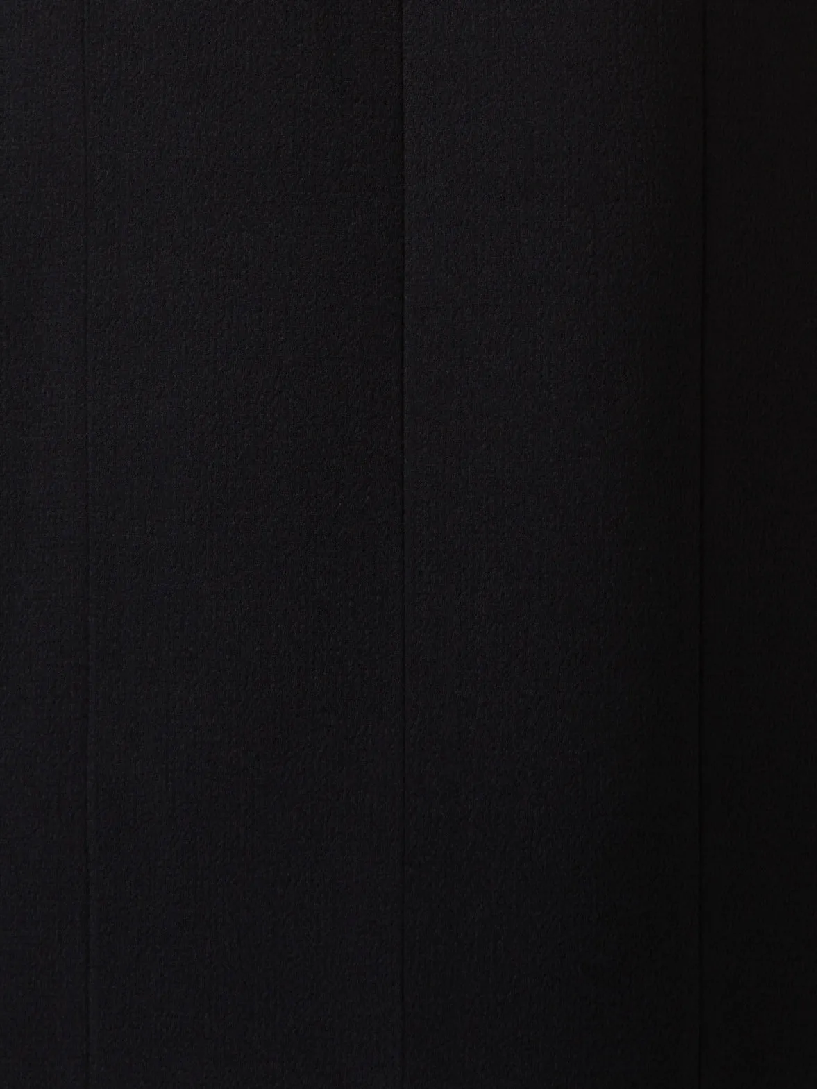 Wool Double-Face Plissé Pencil Skirt
