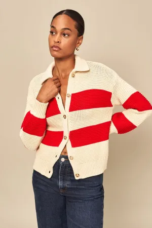 Wyeth - Charlotte Cardigan (Cream/Red)