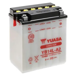 YB14L-A2 DG Battery with acid pack Yuasa (YB14LA2PK)