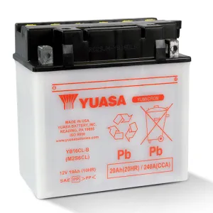 YB16CL-B 1.2L DG Battery with acid pack Yuasa (YB16CLBPK)