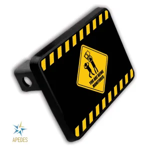You Are Being Monitored Trailer Hitch Cover