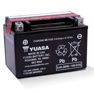 YTX9-BS Non-DG Factory Sealed Battery Yuasa. Alt: YT9BS ^ (YTX9BS)