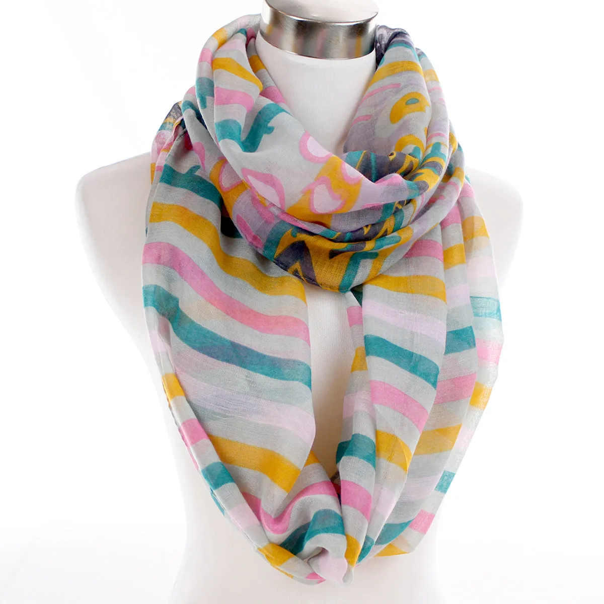Zebbry Pastel Infinity Scarf