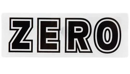 Zero - Bold 6" Sticker