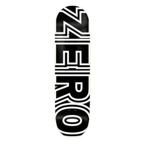 Zero Skateboard Bold Black White Skateboard Deck - 7.75"